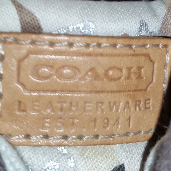 Coach Barrett Poppy Pop C khaki brown wi/multi silver sneakers - Picture 8 of 9